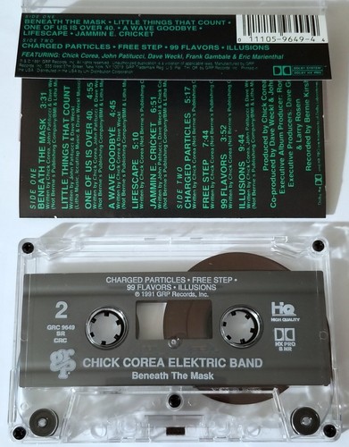 CHICK COREA 2 TAPE MAD HATTER ELEKTRIC BAND CASSETTE JAZZ GRP POLYDOR RECORDS - Picture 7 of 24