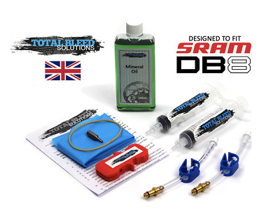 TBS Entlüftungskit für SRAM DB8 & 100ml Mineralöl Bremsflüssigkeit. Service Kit