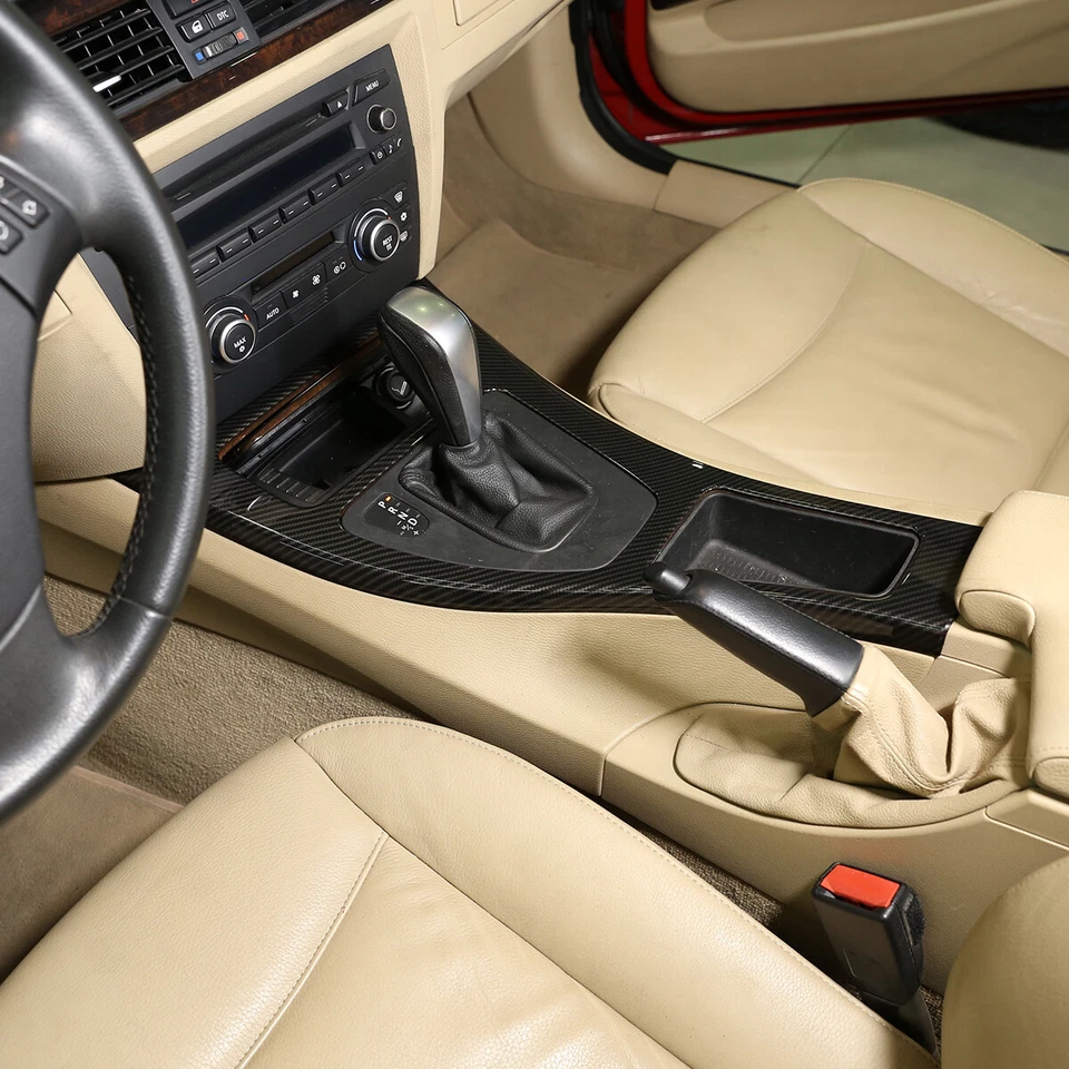 Отделочный карбоновый чехол из АБС-пластика для центральной консоли BMW 3 серии E90 2005-2012 годов выпуска - Изображение 2 из 4