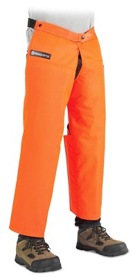 New OEM Husqvarna Technical Pro Zipper ChainSaw Chaps Orange 36