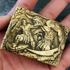 New Samurai Fighting Beast Stone Pit kerosene windproof cigarette lighter Gift