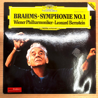 Brahms: Wiener Philharmoniker · Leonard Bernstein   Symphonie No. 1 LP EXCELLENT