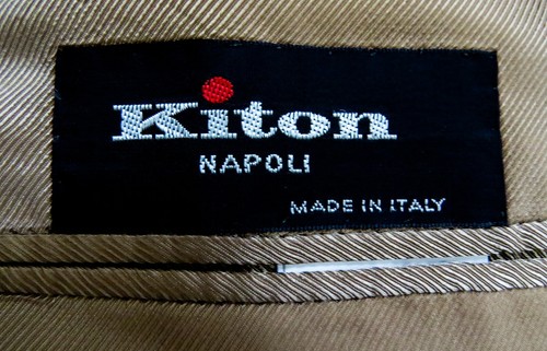 KITON Vicuna Cashmere Mink Fur Double Breasted Coat Overcoat Size 50 Euro Medium - Picture 9 of 12