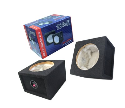 Absolute Sq6.5Pkb 6.5" Square Box Speakers, Set Of Two (Black) With Speaker Terminal (847169030819)