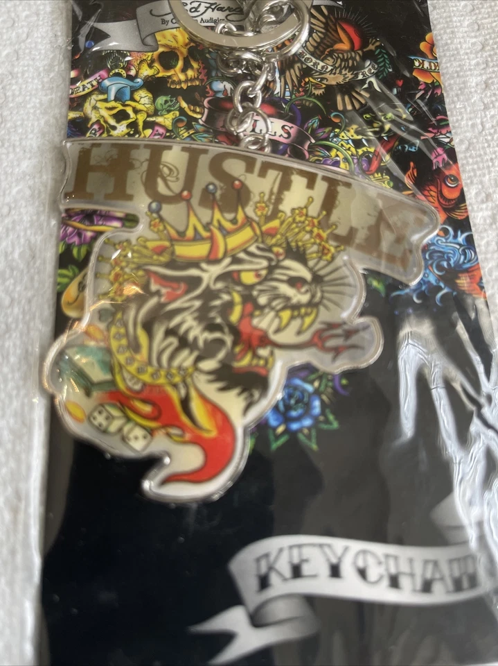 Ed Hardy Christian Audigier Llavero Hustle" 3E Designs EH6159 Nuevo Envío Gratis Foto 3 de 3