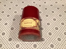 New Chesapeake Bay Candle 2.5”x 4" Pillar "Redwood”  "Hand Poured"