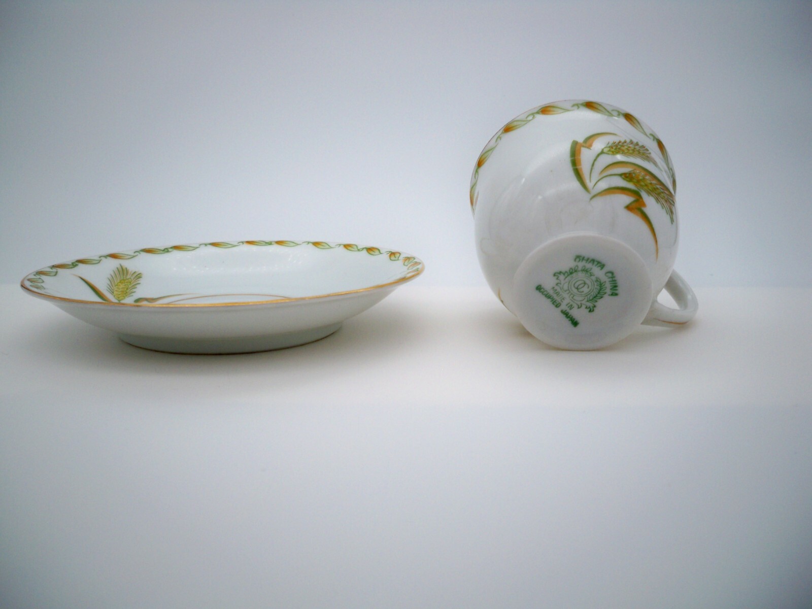 SET of 2 Occupied Japan OHATA CHINA Demitasse Tea Cup & Saucer