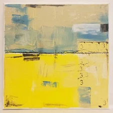 No.640 Original Abstract Modern Minimal Contemporary Painting By K.A.Davis 