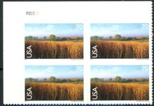 Nine-Mile Prairie, Nebraska Airmail Plate Block 4 MNH Scott's C136 UL PL P22222