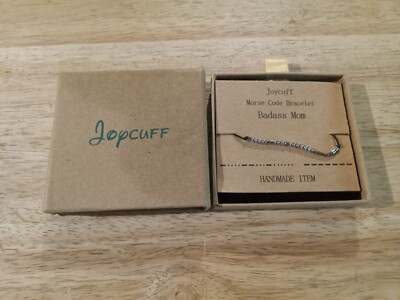 JoycuFF Badass Mom Jewelry Women Gift Morse Code Bracelet Mama Mother's Day