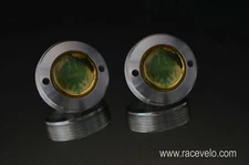 Bianchi crankset dust caps fit shimano campagnolo ofmega gipiemme retro gold