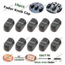 10 AFT Slide Fader Knob Cap 23.2mmLx12mmW for Behringer Mixer hole 4mm Black 