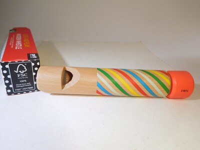 ++ GE1335 Petit Collage Slide and Play Wooden Whistle Holzpfeife 14cm NEU