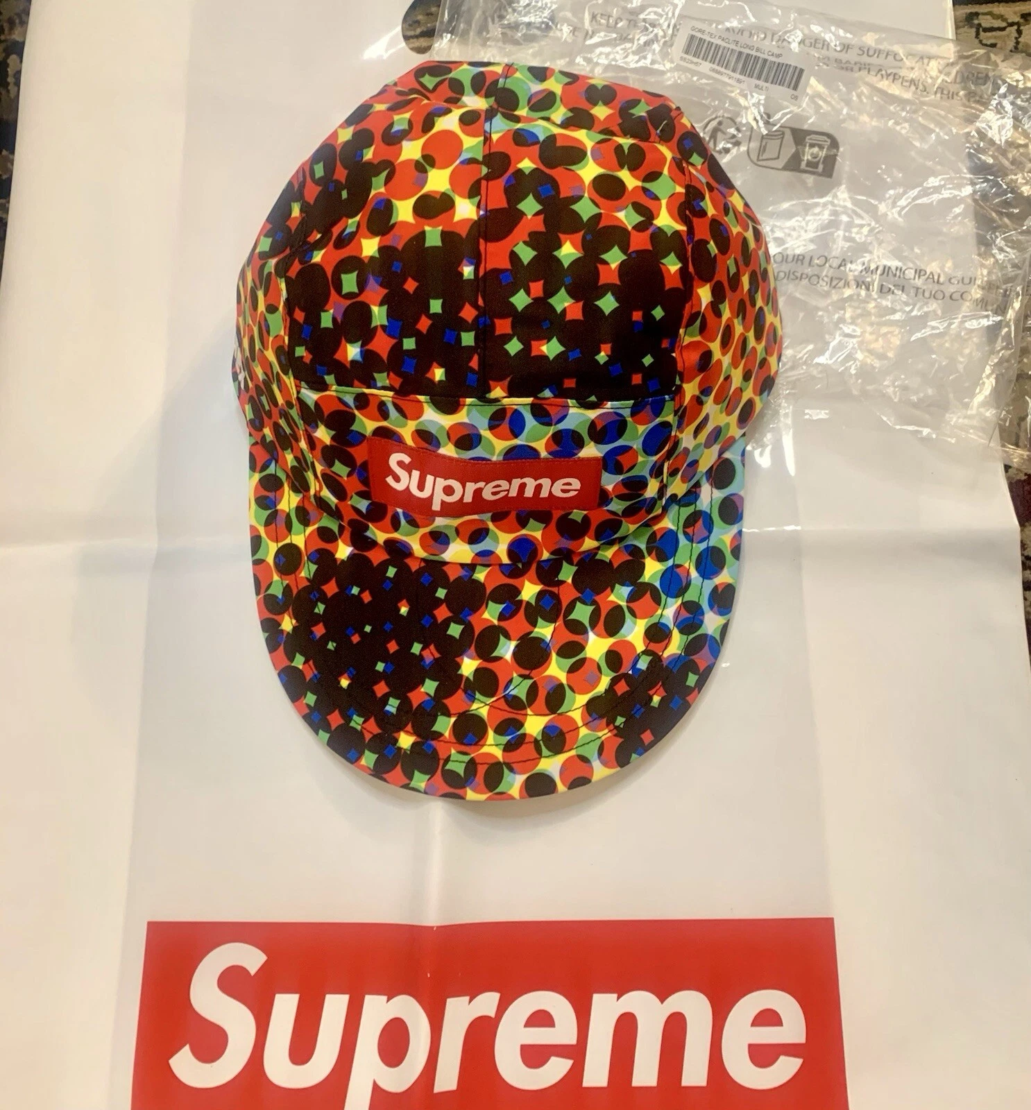 Casquette longue Bill Supreme Gore tex Paclite SS23 neuve réglable polo Ralph