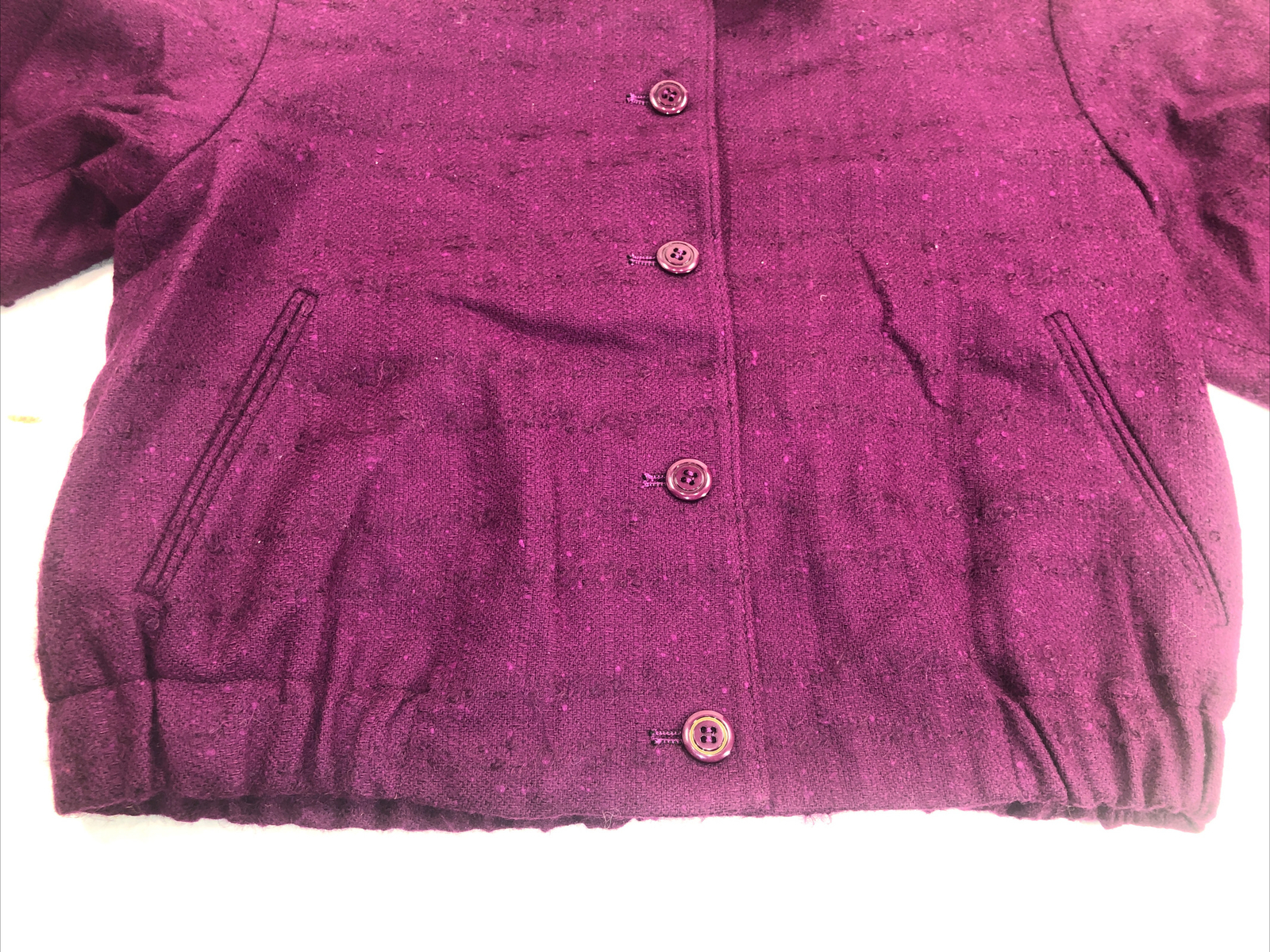 Miss Pendleton 5 Button Short Blazer Jacket 100% … - image 4