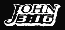 Vinyl Decal for Window - John 3:16