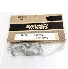 Railmaster Exports S Scale 1:64 R178 Calves Grazing Die Cast Qty.2