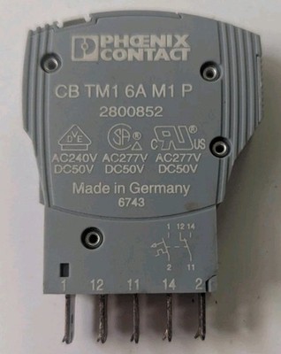 Phoenix Contact CB TM1 6A M1 P 2800852, Pre-Owned