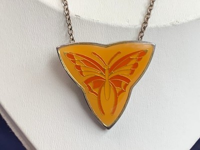 Sterling Silber Franklin Mint TRAUMZEIT SCHMETTERLING 16,5'' Halskette 11,8 g Schmuck