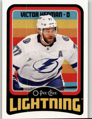 2024-25 O-Pee-Chee Victor Hedman Pee-Chee - Retro #361 Tampa Bay Lightning