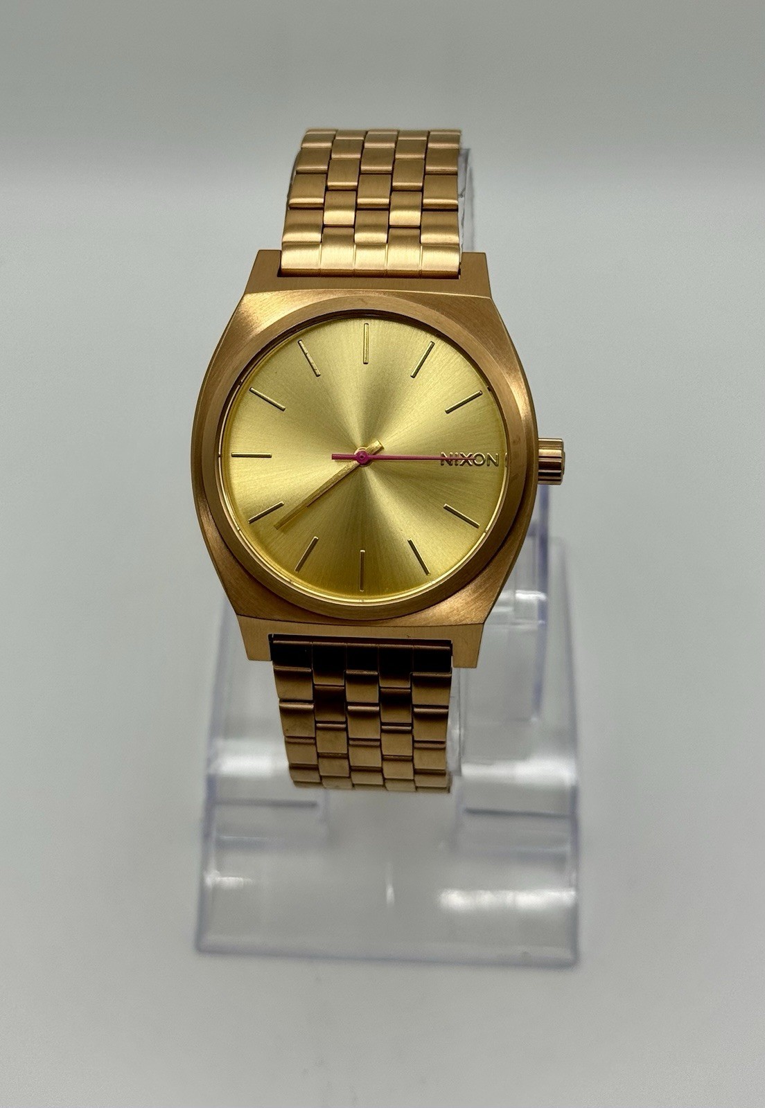 Nixon Minimal Time Teller Rose Gold Dial Custom Watch