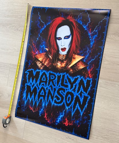 VTG MARILYN MANSON POSTER - 1990'S RARE 24” X 36” PROMO RP vintage Y2K