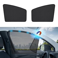 Car Side Window Sunshades, Driver Car Window Screen Front Side 2Pcs black