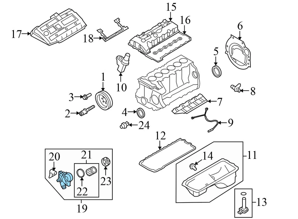 BMW 228I 2014-2016 - Carcasa filtro aceite motor 8642289 Foto 4 de 4