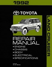 1992 Toyota Land Cruiser Factory Shop Service Manual