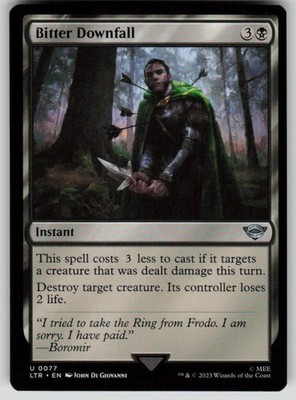 Bitter Downfall Universes Beyond: The Lord of the Rings 77 MTG NM