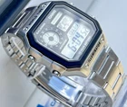 CASIO AE-1200WHD-1AVDF MENS ILLUMINATOR ROYALE SILVER CHRONO DIGITAL WATCH *NEW*