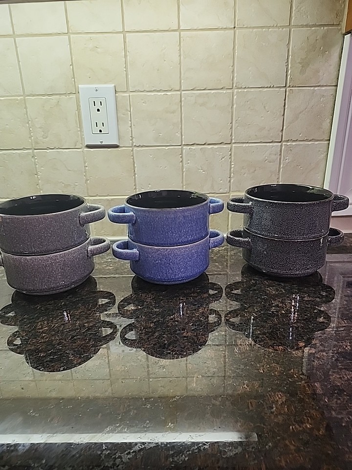 mikasa gourmet basics DAUBLE HANDLE STACKABLE BOWL WITH DURABLE STONE ...