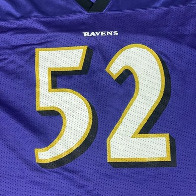 Baltimore Ravens Jersey Mens 2XL Purple NFL Football Reebok Ray