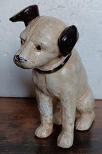RCA Victor Dog Nipper Bank Cast Iron 6" Home Office Gift