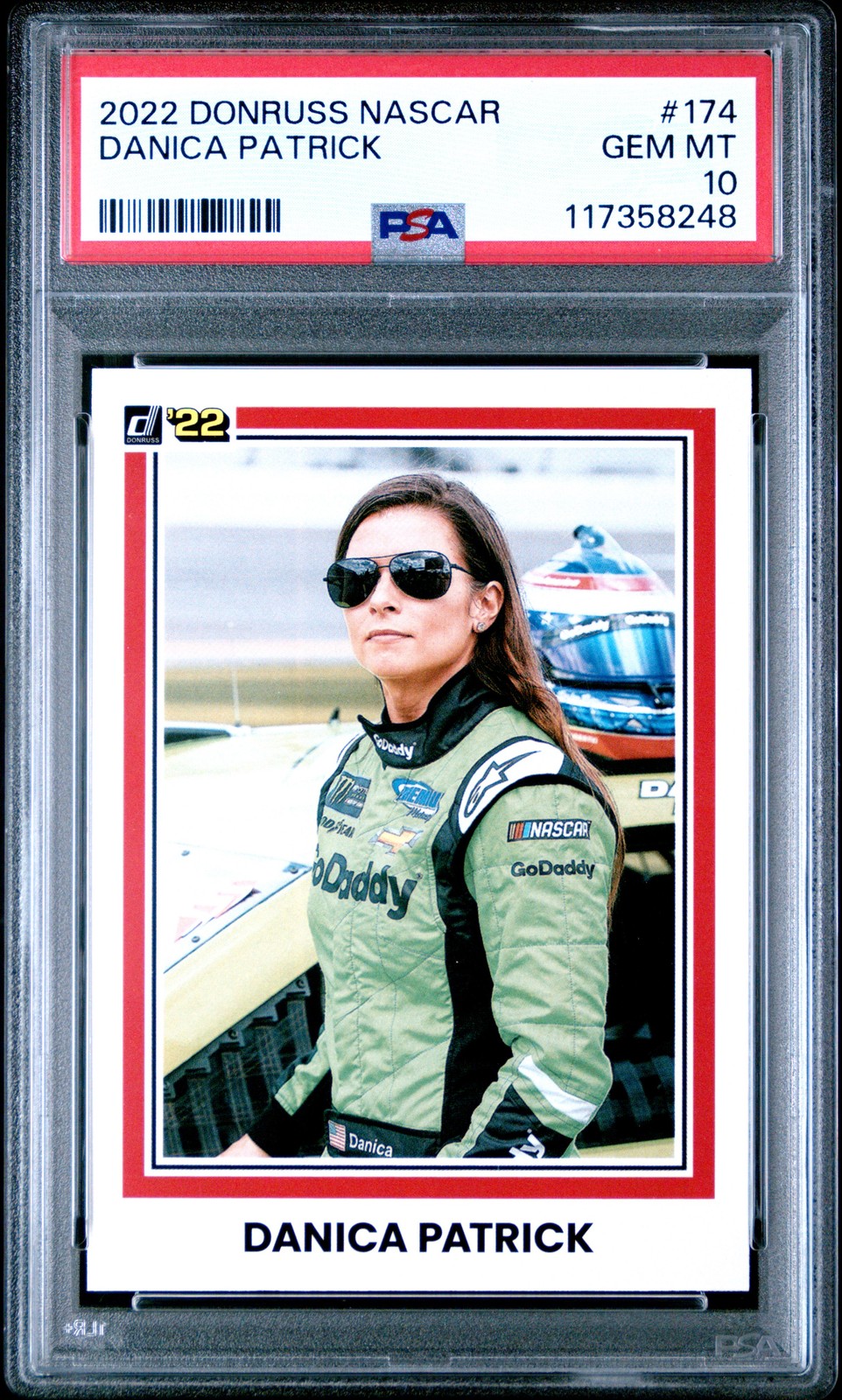 2022 PANINI DONRUSS RACING NASCAR #174 DANICA PATRICK PSA 10