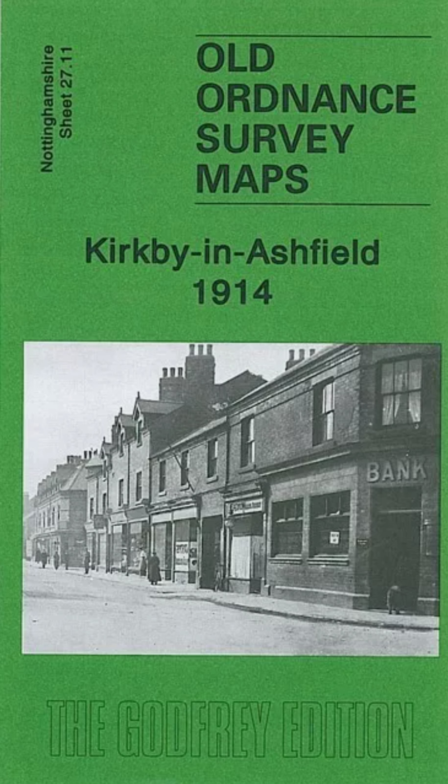MAP OF Kirby-in-Ashfield 1914 Nottinghamshire Sheet 27.11 by Barrie Trinder NEW