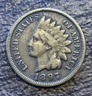 1897 P Indian Head Small Cent Bronze Philadelphia Circulated BN