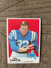 1969 Topps - Mike Curtis # 229 - Rookie Card - Great Shape - Great Value. rookie card picture