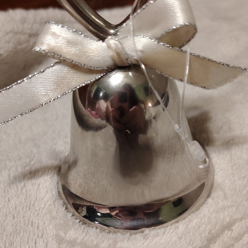 Antique Silver Heart Handle Bell