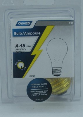 Camco 15 Watt 12 Volt Messingbasis E27 Glühbirne RV Wohnmobil Boot