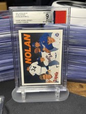 1991 UD Ryan Heroes Jersey Fusion Game Used BGS 9 Nolan Ryan Rangers Rare