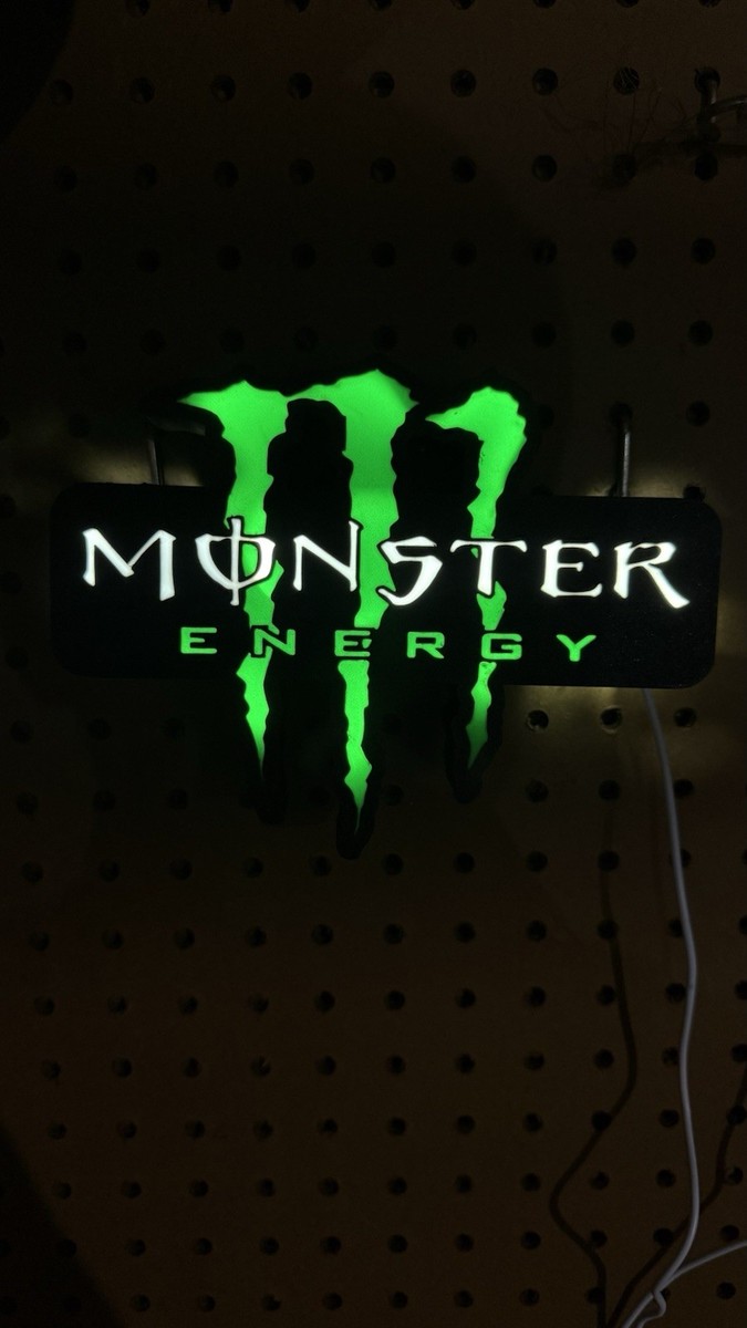 【激レア】Monster Energy LED claw sign S Monster Claw | Green Monster Neon Sign
