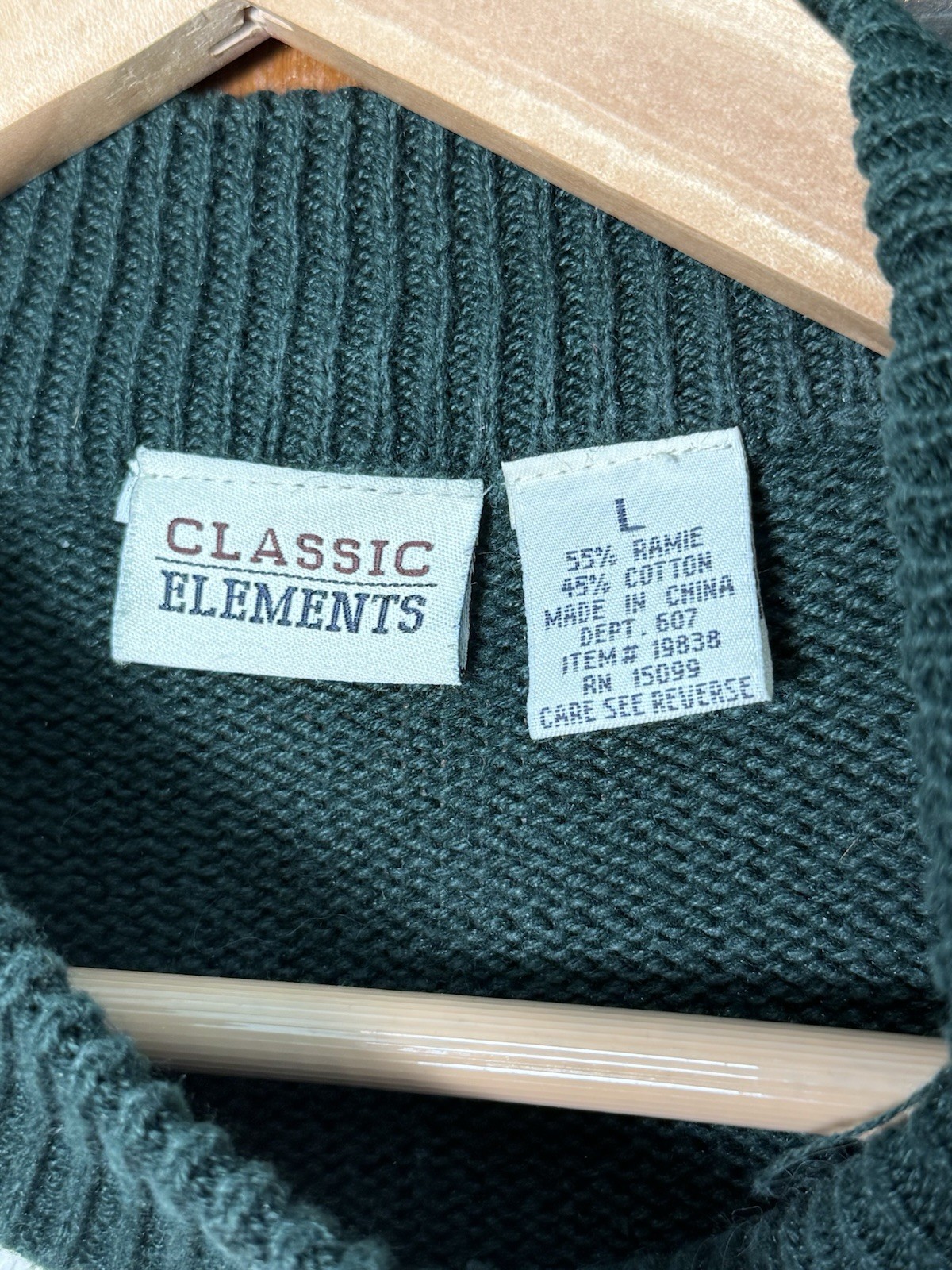 Vintage Classic Elements Patchwork Christmas Swea… - image 3