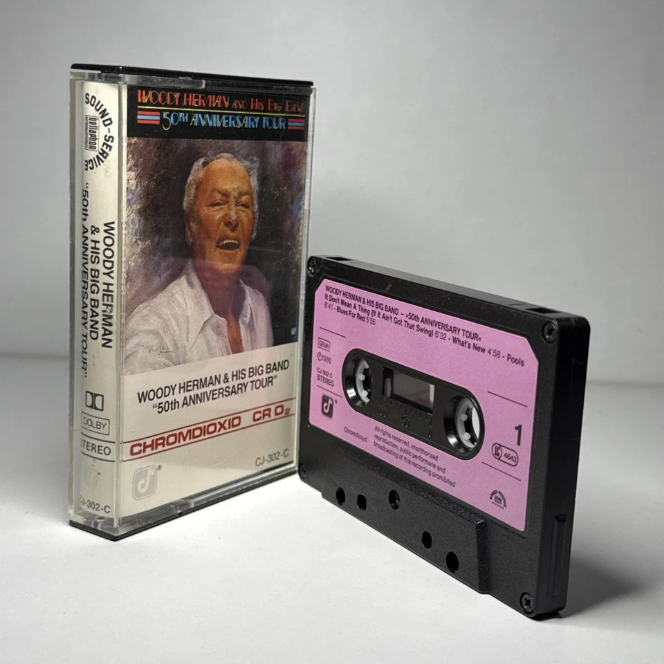 WOODY HERMAN & HIS BIG BAND - 50th Anniversary Tour - Cassette Tape Album - Image 3 of 4