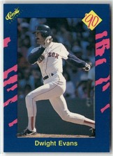 1990 CLASSIC BLUE #77 DWIGHT EVANS BOSTON RED SOX