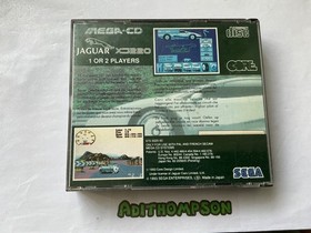 Jaguar XJ220 sega mega cd game boxed complete with manual