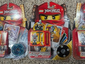 LEGO Ninjago Spinner 2174 Kruncha, 2116 Krazi, & 2175 Wyplash New - Please Read