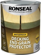 Ronseal Decking End Grain Protector - 750ml - Waterproofs Cut Wood Protects