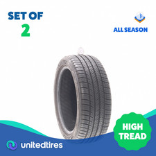 Set Of 2 Used 21545zr17 Michelin Pilot Sport All Season 4 91y - 8.532