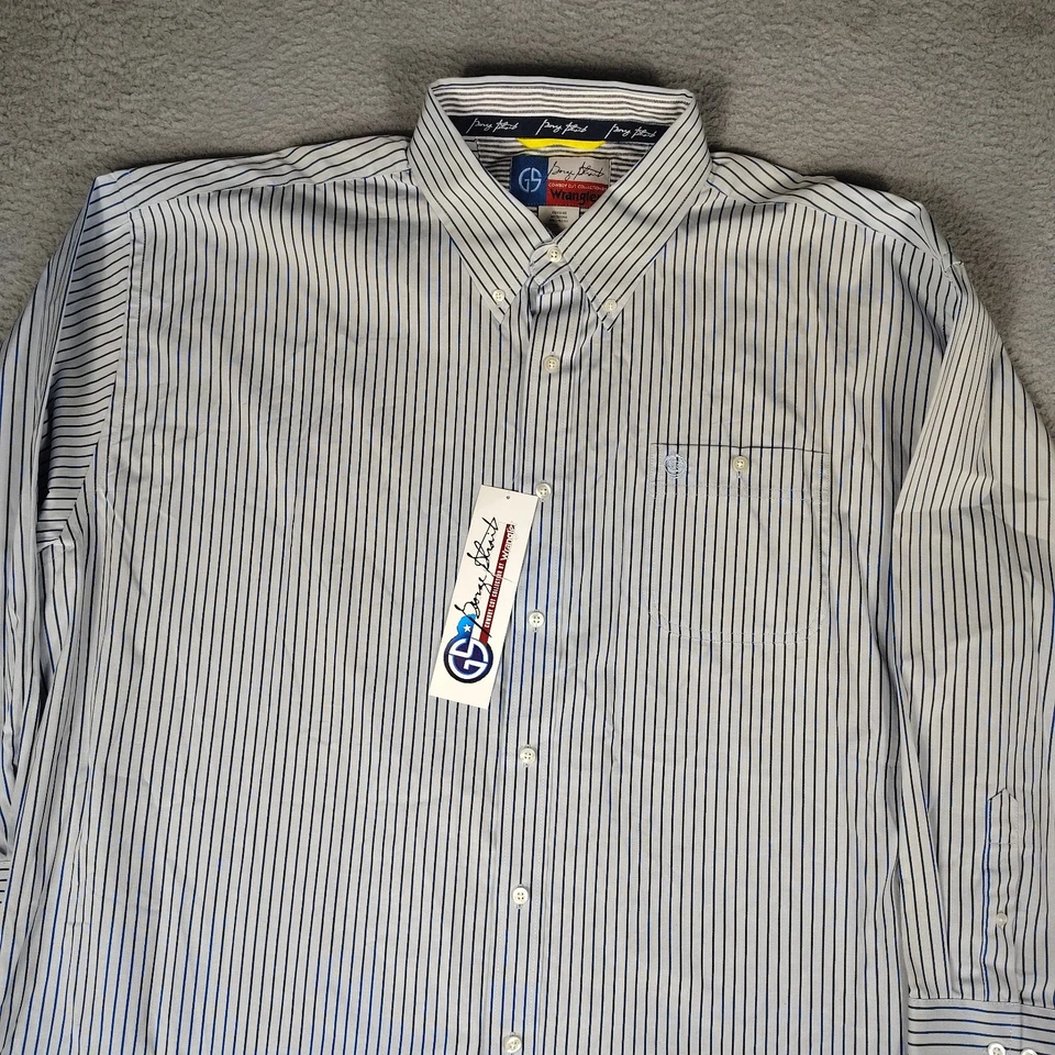Camisa Wrangler George Strait Corte Vaquero Para Hombres 4X Azul Abotonada Manga Larga Foto 4 de 4